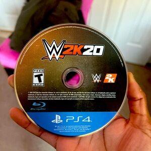 WWE 2K20 PS4 Game Disc - Black and Blue